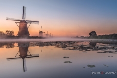 "Windmill at sunrise Kinderdijk-Holland" / Photographer - Jasper Legrand