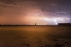 "Lightning Above sea at Westkapelle - Holland"  / Photographer - Jasper Legrand